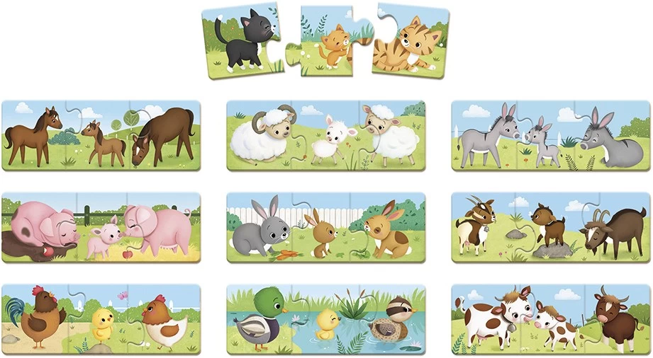 Janod Kombinationsspiel "Tier-Puzzle Trionimo" 30 Teile 1 Janod Kombinationsspiel "Tier-Puzzle Trionimo" 30 Teile