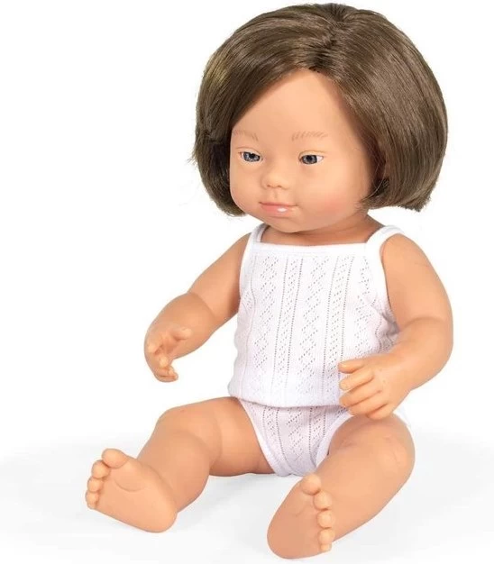 Miniland Babypuppe Europäisches Mädchen 38cm Mit Downsyndrom, 31174 1 Miniland Babypuppe Europäisches Mädchen 38cm Mit Downsyndrom, 31174