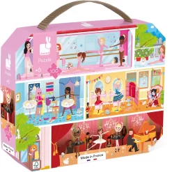 Janod Puzzlekoffer "Ballettschule" (100 Teile)