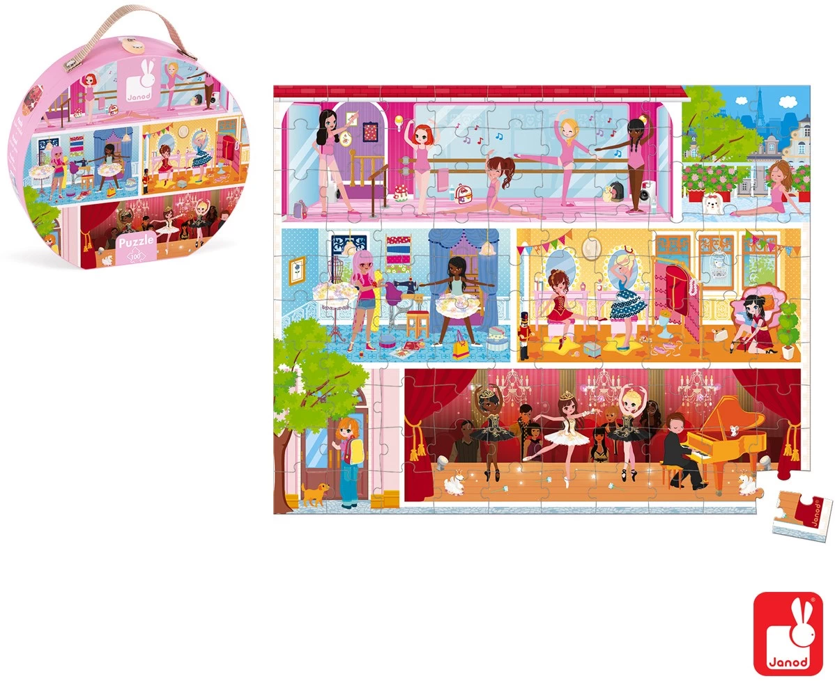 Janod Puzzlekoffer "Ballettschule" (100 Teile) 3 Janod Puzzlekoffer "Ballettschule" (100 Teile) – Bild 3