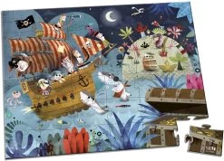 Janod Puzzlekoffer "Schatzsuche Piraten" (36 Teile)