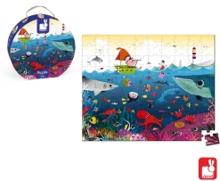 Janod Puzzlekoffer "Unterwasser" (100 Teile) -Spielzeug Puzzle Geschäft puzzlekoffer quot unterwasser quot 100 teile 3