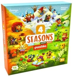 Puzzlika 15238 L15238-Puzle 4 Estaciones Puzzle Für Kinder, Mehrfarbig