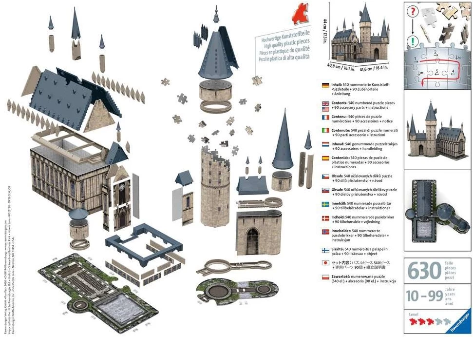 Ravensburger Hogwarts Schloss - Die Große Halle 2 Ravensburger Hogwarts Schloss - Die Große Halle – Bild 2
