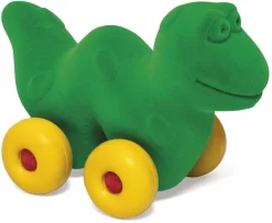 Rubbabu R20461 Rolltier Aus Naturkautschuk, Dinosaurier, 14 Cm