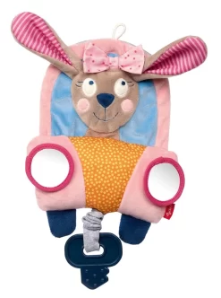 SIGIKID 42515 Aktiv-Spieltuch Hase PlayQ Mädchen Babyspielzeug Empfohlen Ab 6 Monaten Rosa