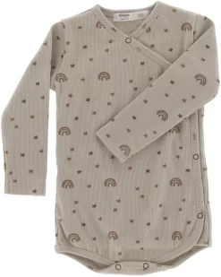 Snoozebaby Bodysuit Bio-Baumwolle Milky Rust Regenbogen - Größe 50-56