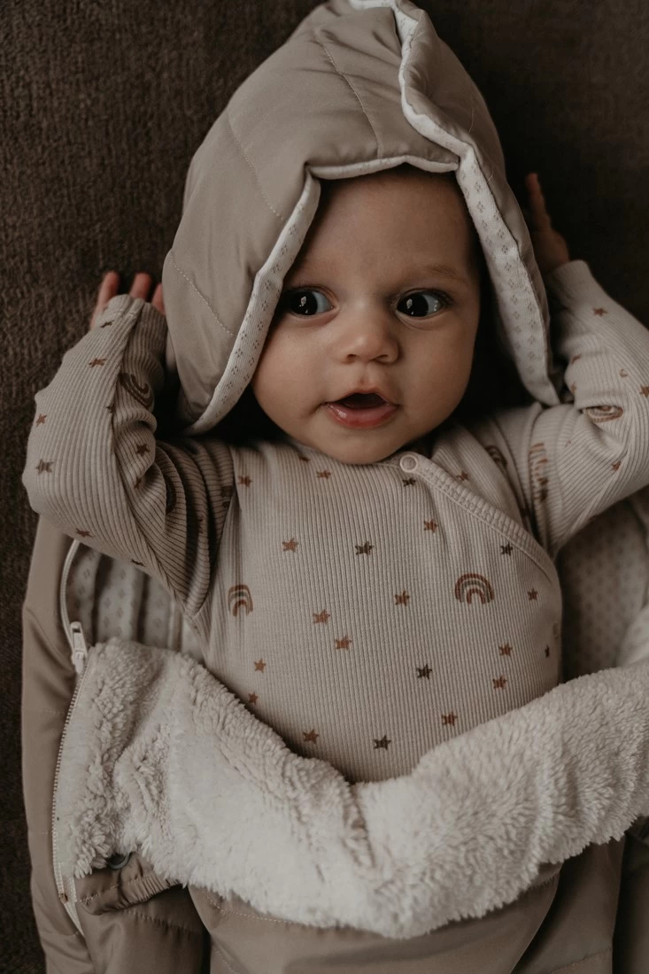 Snoozebaby Bodysuit Bio-Baumwolle Milky Rust Regenbogen - Größe 50-56 4 Snoozebaby Bodysuit Bio-Baumwolle Milky Rust Regenbogen - Größe 50-56 – Bild 4