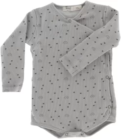 Snoozebaby Strampler Smokey Grün Regenbogen - 50/56