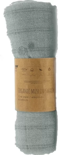 Snoozebaby Swaddle Kinderbett Smokey Green - 80x80 Cm