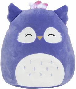 Squishmallows Knuffel Fania De Paarse Uil - 40 Cm