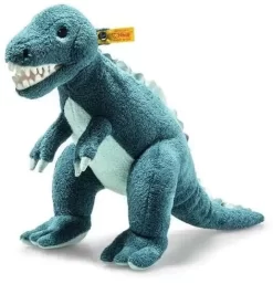 Steiff Soft Cuddly Friends Thaisen T-Rex, Medium Blue