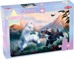 Tactic Lumo Stars Puzzel Llama And Puppy - 56 Stukjes