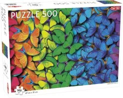 Tactic Puzzel Lovers' Special: Rainbow Butterflies - 500 Stukjes