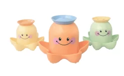 Tolo 80055 - Baby Octopus Bath Stacker - Stapelbares Badespielzeug Tintenfische, 9.5 X 9.5 X 31.8 Cm