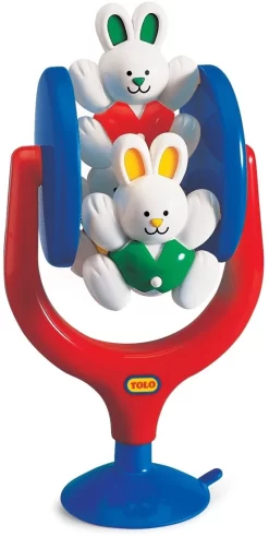 Tolo Classic Tischspielzeug Mit Saugnapf - Spinning Bunnies
