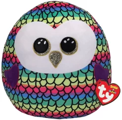 TY 39291 Boos Owen Eule-Squish-A-Boo 20cm, Mehrfarbig, 20 Cm