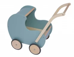 Van Dijk Toys Houten Poppenmeubel Poppenwagen Noest Groen