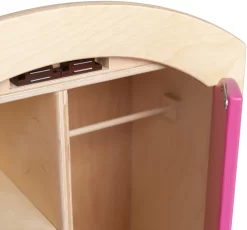 Van Dijk Toys Poppen Kleding Kast - Naturel Met Roze -Spielzeug Puzzle Geschäft van dijk toys poppen kleding kast naturel met roze 1