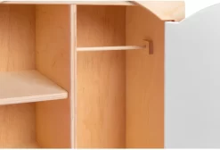 Van Dijk Toys Poppenkledingkast Wit -Spielzeug Puzzle Geschäft van dijk toys poppen kleding kast naturel met wit 1