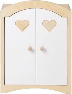 Van Dijk Toys Poppenkledingkast Wit