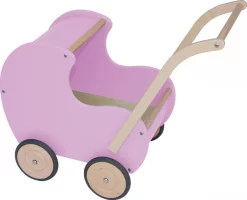 Van Dijk Toys Poppenwagen Vintage Met Hart - Roze