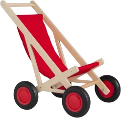 Van Dijk Toys Puppen Buggy Rot