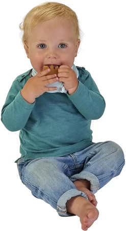 VULLI 200332 Bandana Halstuch/Lätzchen Sophie La Girafe Mit Beißfläche Aus Kautschuk, Blau -Spielzeug Puzzle Geschäft vulli 200332 bandana halstuch laetzchen sophie la girafe mit beissflaeche aus kautschuk blau 3